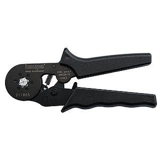 Automatic crimping tool for end sleeves with a cross section of 0.08-6 mm2