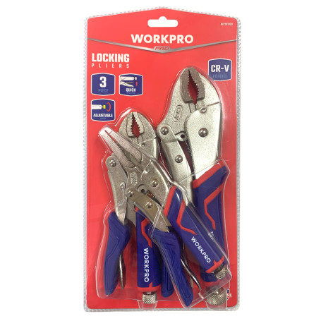 Fixing pliers PRO (3-piece set) WP201003 WORKPRO