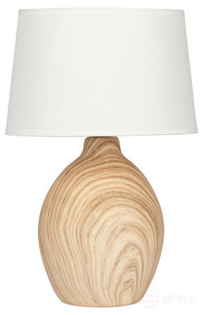 Rivoli Chimera 7072-503 Table Lamp 1* E14 40W Ceramic Light Wood