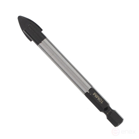 Сверло по кафелю и стеклу 10 мм, HEX, Чеглок (500/1000)