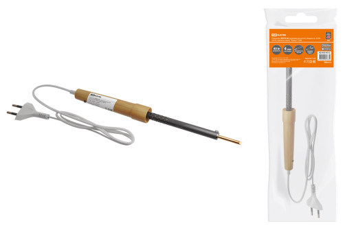 Soldering iron EPSN-40, wooden handle, power 40 W, 230 V, replaceable tip, "Ruby" TDM