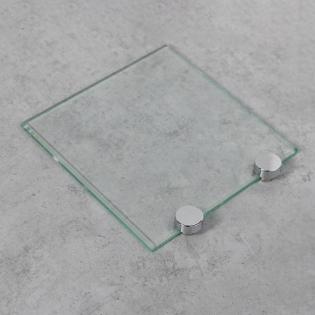 Полкодержатель для стекла мет. АК045 хром AKS