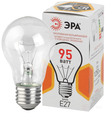 B230-95-4 ERA A50 95W E27/E27 230V bulb bulb transparent color packaging