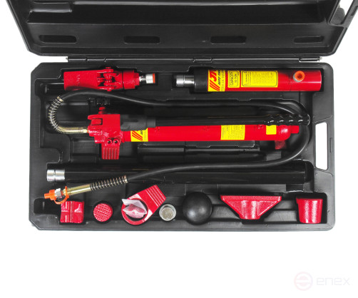 Hydraulic Bodywork Tool Kit, 10t force, 17 items in a JTC case
