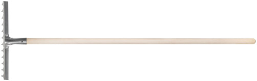 Грабли, витой зуб, нержавеющая сталь, 12 зубьев, с деревянным черенком