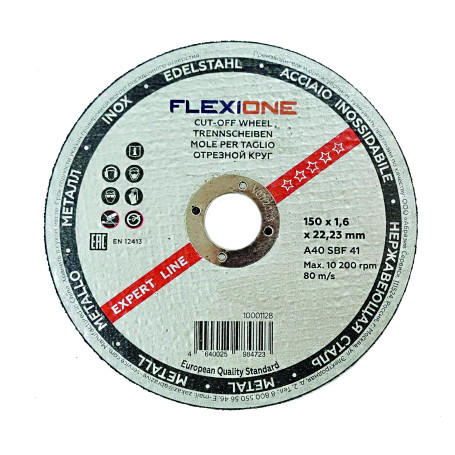 Cutting wheel metal/stainless steel 150x1.6x22.23 A40 SBF 41 Flexione Expert