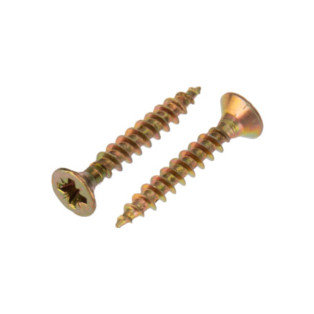 Universal self-tapping screw 3x20, yellow zinc, box (200 pcs/pack) KRANZ