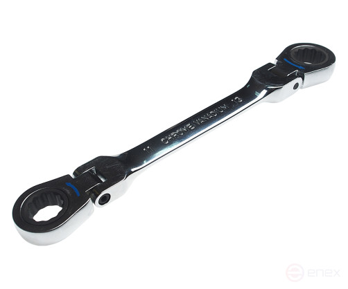 Cap wrench 11x13mm ratchet hinge L=169mm JTC