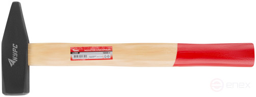 Молоток слесарный, деревянная ручка "Оптима" 1000 гр.