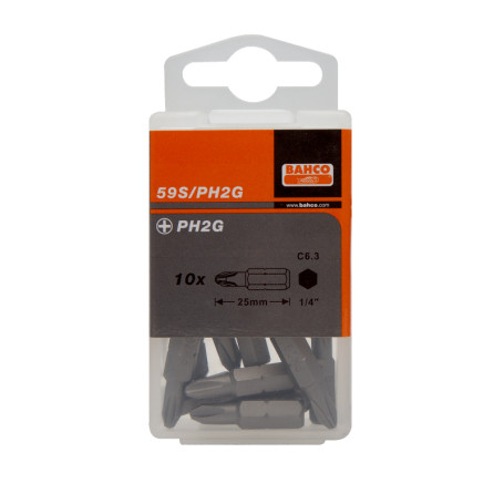 3XBits for Phillips PH2 screws, 25 mm in a blister