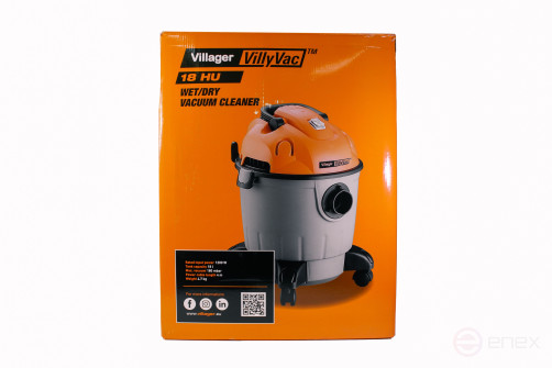 Строительный пылесос для сухой и влажной уборки Villager VVC 18 HU, 1200 Вт