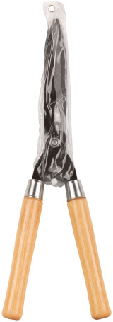 Кусторез, волнистые лезвия с черненым покрытием, деревянные ручки 500 мм