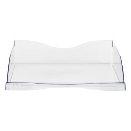 Лоток для бумаг горизонтальный СТАММ "Тропик", прозрачный