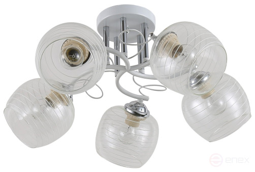 Люстра Rivoli Estefany 9131-305 5 х Е27 40 Вт модерн