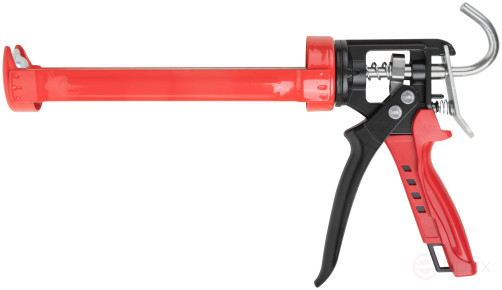 Sealant gun 225 mm semi-hull reinforced, aluminum alloy body, Profi