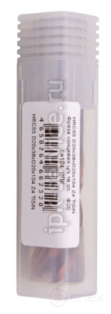 HRC55 D20x38xD20x104 Z4 TiSiN Фреза концевая ц/х тв.сп. Ф20 L=104 ИПК