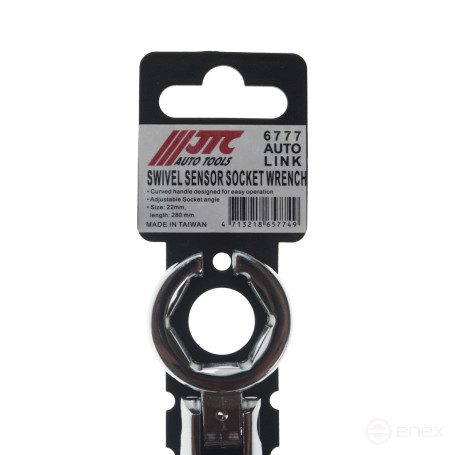 Key for oxygen sensor lambda probe with movable head JTC