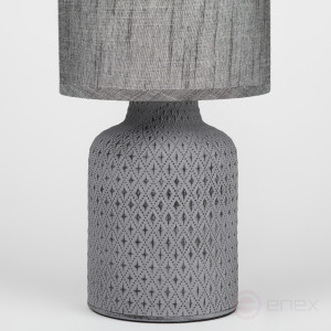 D7043-502 Настольная лампа Rivoli Sabrina D7043-502 1 * Е14 40 Вт керамика черная с абажуром