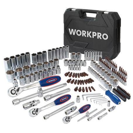 1/4"+3/8"+1/2" 172pcs WP202545 WORKPRO Tool Kit