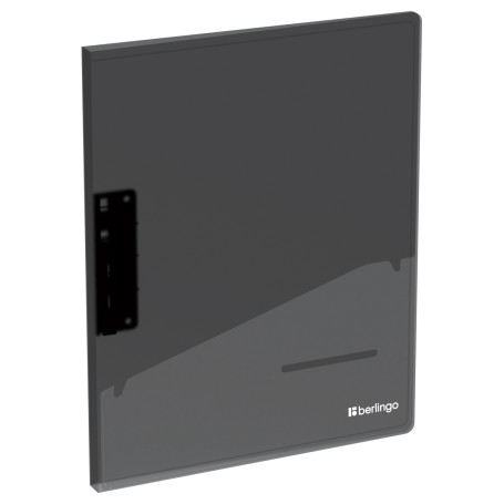 Folder with Berlingo clip "No Secret", 17 mm, 700 microns, translucent black, with inner pocket