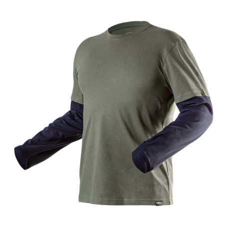 Long sleeve T-shirt, olive color, size L