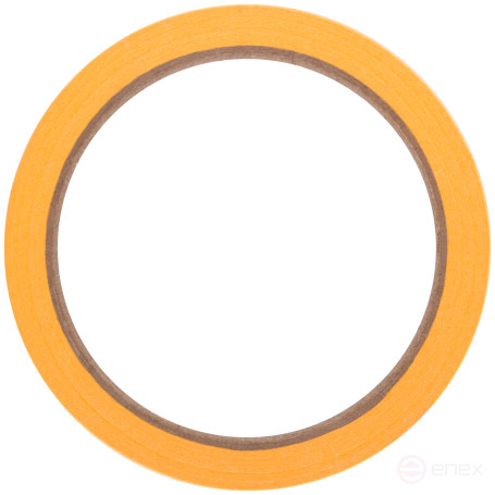 Golden paint tape, rice paper, heat resistant. up to 120°C, UV resistance up to 30 days, 48 mm x 25 m