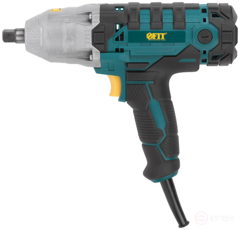 Electric wrench 450 W; 3600 rpm; 5000 rpm; 350 Nm; BS brushes; res. incl.; 2 kg; box