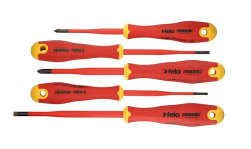 Felo Set of dielectric screwdrivers SL/PH E-Slim Ergonic, 5 pcs 41385198