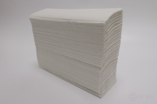 КЛИВЕР Полотенца листовые, Z-сложения, 2сл., цвет белый, 200л/пач (20пачек) 1029134