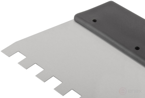 Шпатель фасадный нержавеющий зубчатый 350 мм / зуб 8 мм