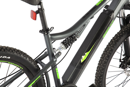 Велогибрид Eltreco Walter Черно-зеленый-2502