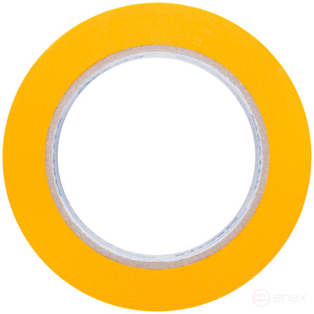 Golden paint tape, rice paper, heat resistant. up to 120°C, UV resistance up to 30 days, 48 mm x 50 m