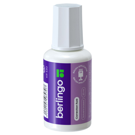 Berlingo corrective liquid, 20 ml, chemical-based, with brush