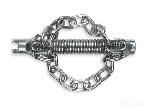 Chain attachment without ring with smooth chain coupling 22 mm / nozzle diameter 50 mm / with 2 chains