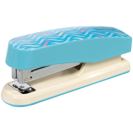 Stapler No.24/6, 26/6 Berlingo "Silk Touch", up to 20 liters., plastic case, assorted