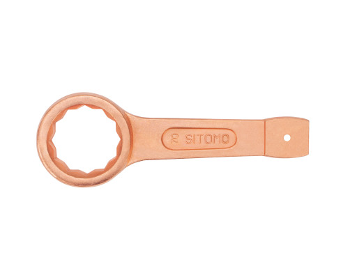 Ключ накидной односторонний ударный 70 мм омеднение SITOMO