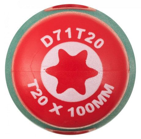 D71T20 TORX® ANTI-SLIP GRIP core screwdriver, T20x100