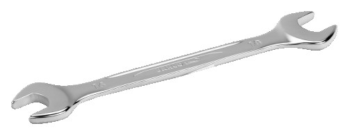 Double-sided horn wrench, 4x5 mm, chrome-plated