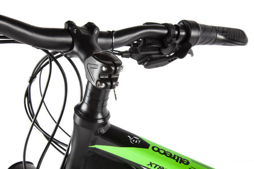 Велогибрид Eltreco XT 800 new Черно-зеленый-2138