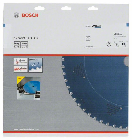 Expert for Steel saw blade 305 x 25.4 x 2.6 mm, 80