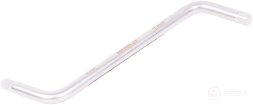 Ключ для слива масла S-образный квадрат 8х10мм (АвтоDело) 40540