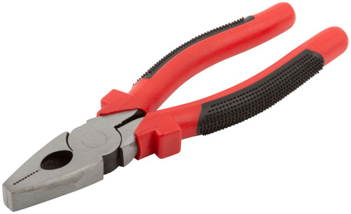 Combined pliers "Standard" red and black plastic handles, polished steel 200 mm