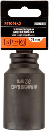 Головка торцевая ударная *32 (DR1/2"; L-78мм) (АвтоDело) 40032