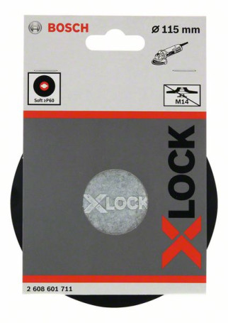 X-LOCK support plate 115 mm, soft 115 mm, 13,300 rpm