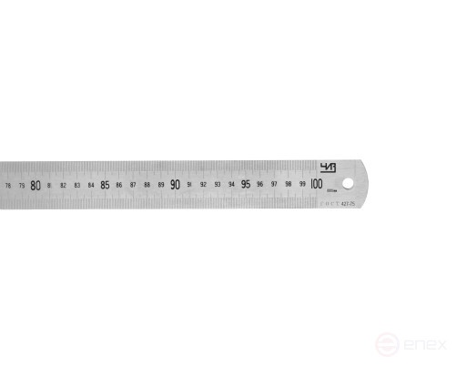 Линейка измерительная 1500х38х1.5мм металлическая ЧИЗ