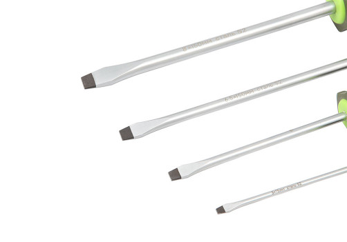 Screwdriver with three-component handle, 4×100 mm slot