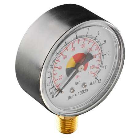 Compressed air pressure gauge Ø 63 mm, 12-588