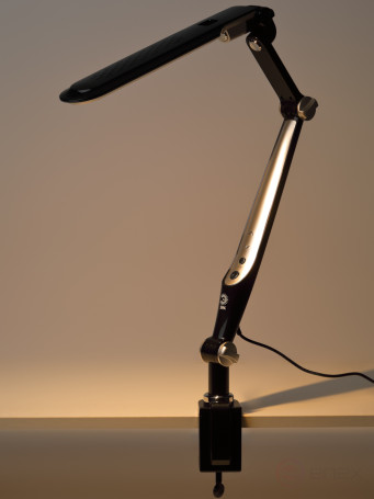 Настольный светильник ЭРА NLED-496-12W-BK светодиодный на струбцине черный