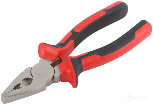 Trend combination pliers, two-tone rubberized handles, chrome-nickel coating 160 mm