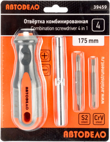 Combination screwdriver 175mm Car Body (4 interchangeable nozzles) 39459